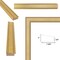 Modern Contemporary Champagne Gold Flat Picture Frame 9x12 frame